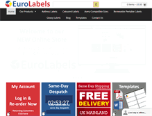 Tablet Screenshot of eurolabels.co.uk